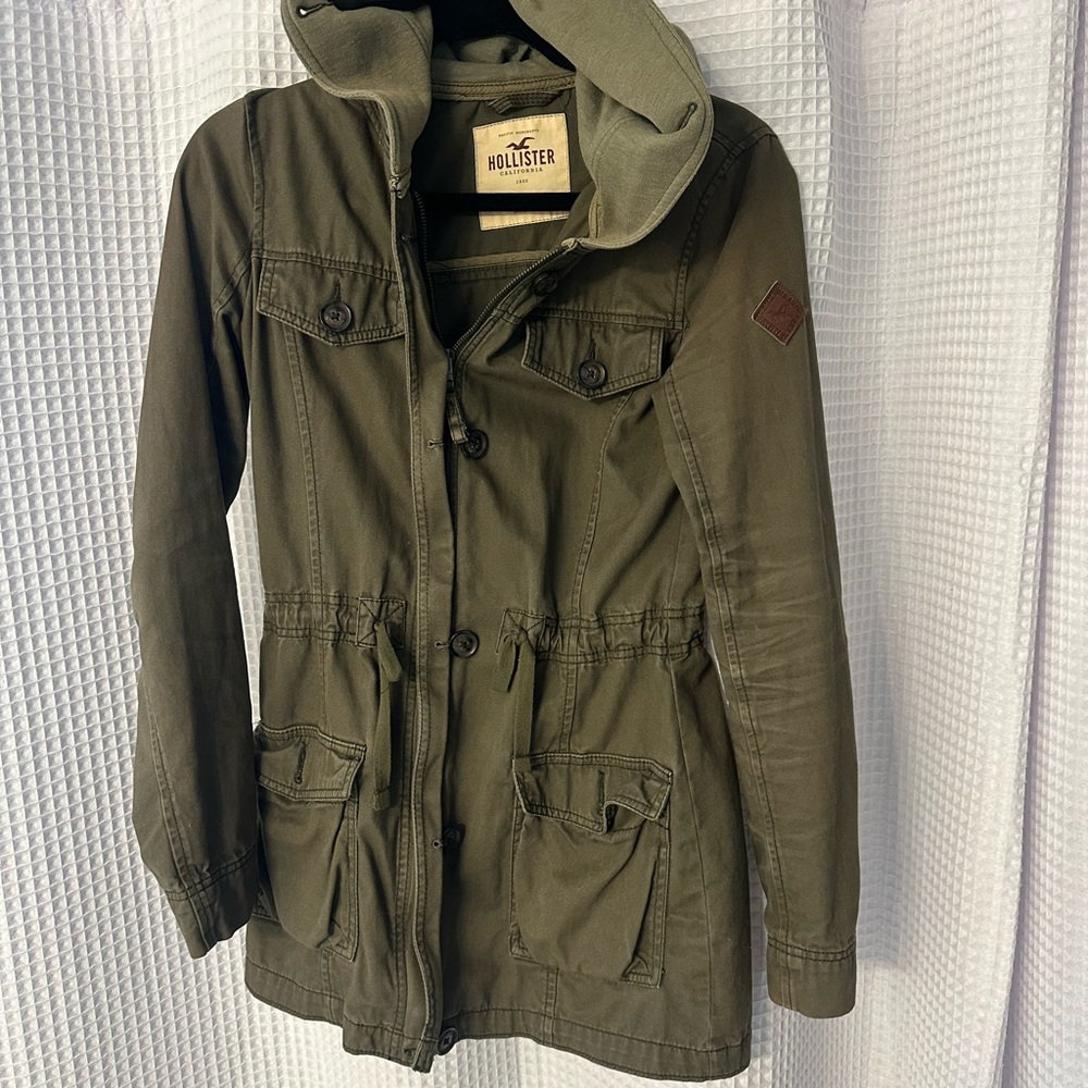 Hollister Dark Green Utility Jacket